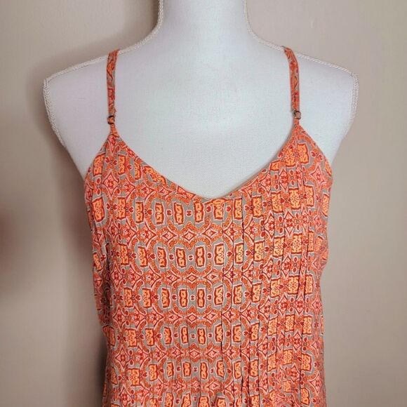 Sanctuary Orange Mosaic Dress Medium - Picture 2 of 8